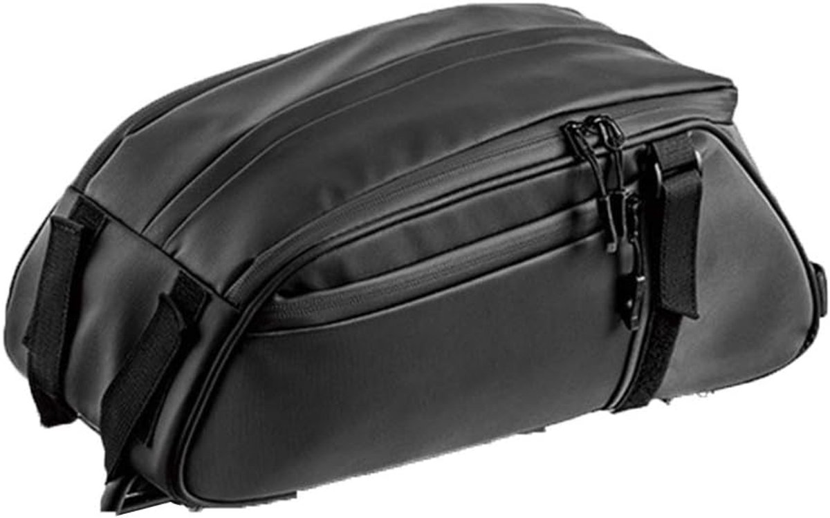 Fiets Achtertas - Sporttas Reflecterend - Reizen en Picknick - Waterdicht Oxford Doek - L38xW16xH16cm - Zwart