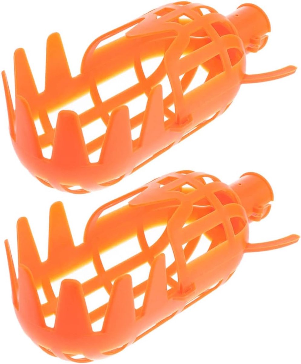 Fruitplukmand Set - Oogstgereedschap - Fruit Plukken - Lichtgewicht Ontwerp - 2 Stuks - Oranje