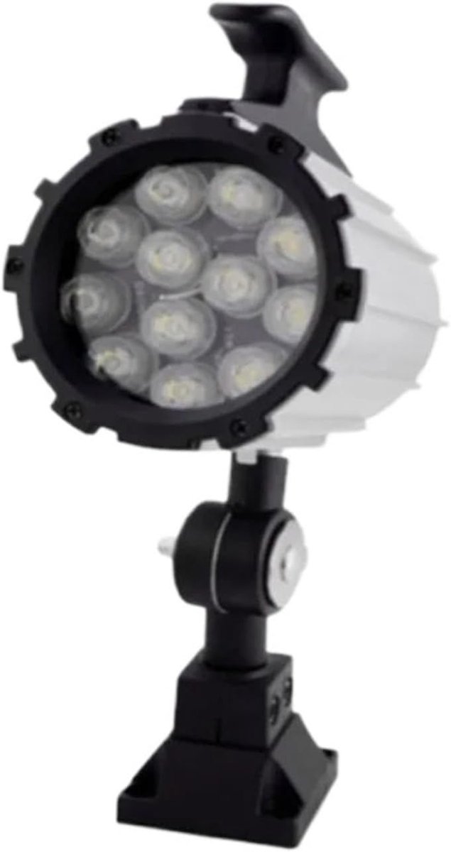LED Werklamp - Verstelbare Arm - Werkplaats Verlichting - Water- en Oliebestendig - Lange Arm - Zilvergrijs