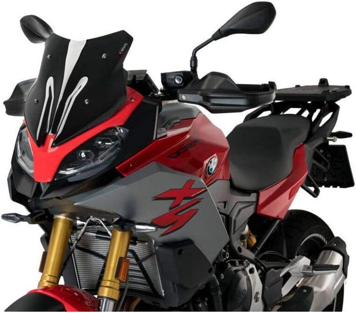 Sport Windscherm - Motor Accessoire - Stadsverkeer - Aerodynamische Bescherming - Compact Formaat - Zwart