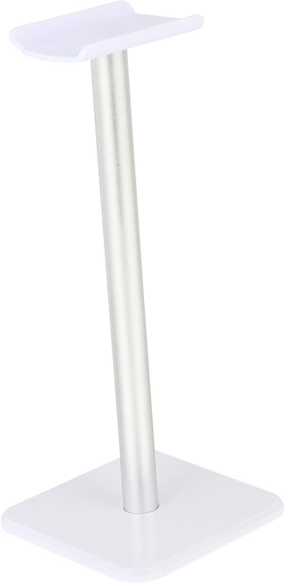 Hoofdtelefoonhouder Bureau - Headset Stand Stabiliteit - Organiseren Tafelblad - Antislip Ontwerp - 23X10X10CM - Wit