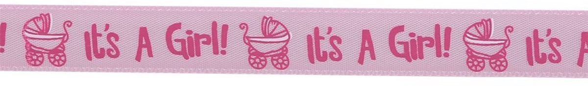 Dailygoods- Lint 10 Yards - Baby Shower Lint - Satijn/Organza - Geschenken Verpakking - Decoraties - Hoogwaardig Polyester - Cadeaulint