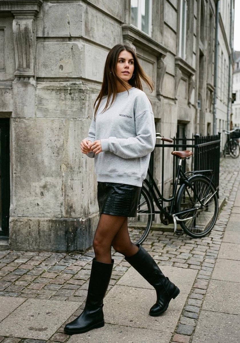 EDITED Laney Skirt Dames - Korte rok - Zwart - Maat 42