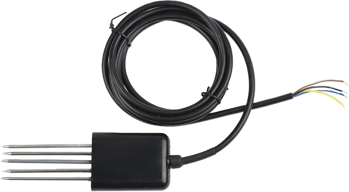 Bodem Sensor - Grondmeter - Planten Verzorgen - 7-in-1 Analyse - 15 x 6 x 5 cm - Zwart
