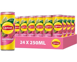 Lipton Ice Tea blik - Raspberry - met de smaak van framboos - 24 x 250 ml - Voordeelverpakking