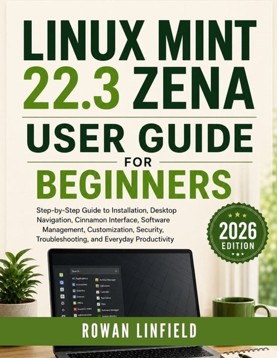 Linux Mint 22.3 Zena User Guide for Beginners (2026 Edition) - cover