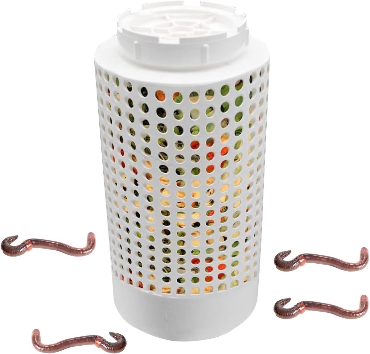 Compostbak Grond - Bodem composteer - Organisch composteren - Ideaal afvoersysteem - 7.5x7.5x21.2 cm - Zwart