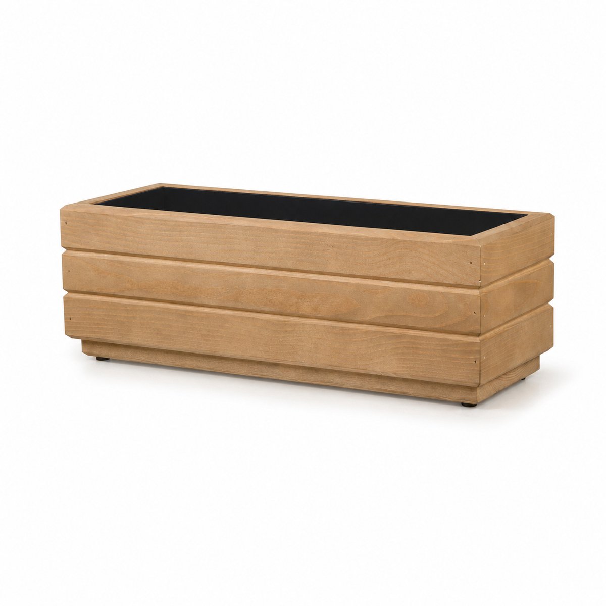 Plant&Bak Balkonbak Vurenhout L50 × B17 × H17 cm – Smalle Houten Plantenbak voor Balkon & Reling – Honingeiken