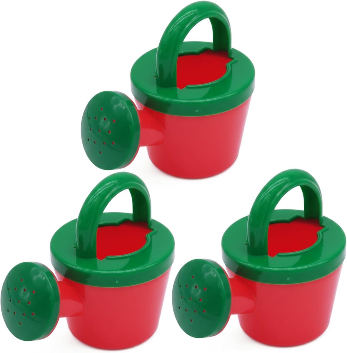 Kinder Gieters - Mini Gieter - Buitenspelen en Waterpret - Kindveilig Ontwerp - 3 Stuks - Rood en Groen