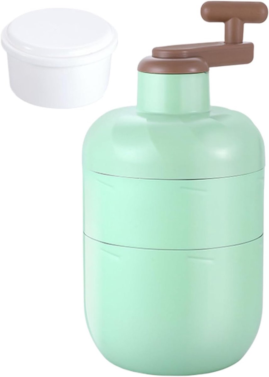 IJs Schaver - IJsmolen Crusher - Cocktails Maken - Handmatige Bediening - 25.5 cm Hoog - Cyaanblauw