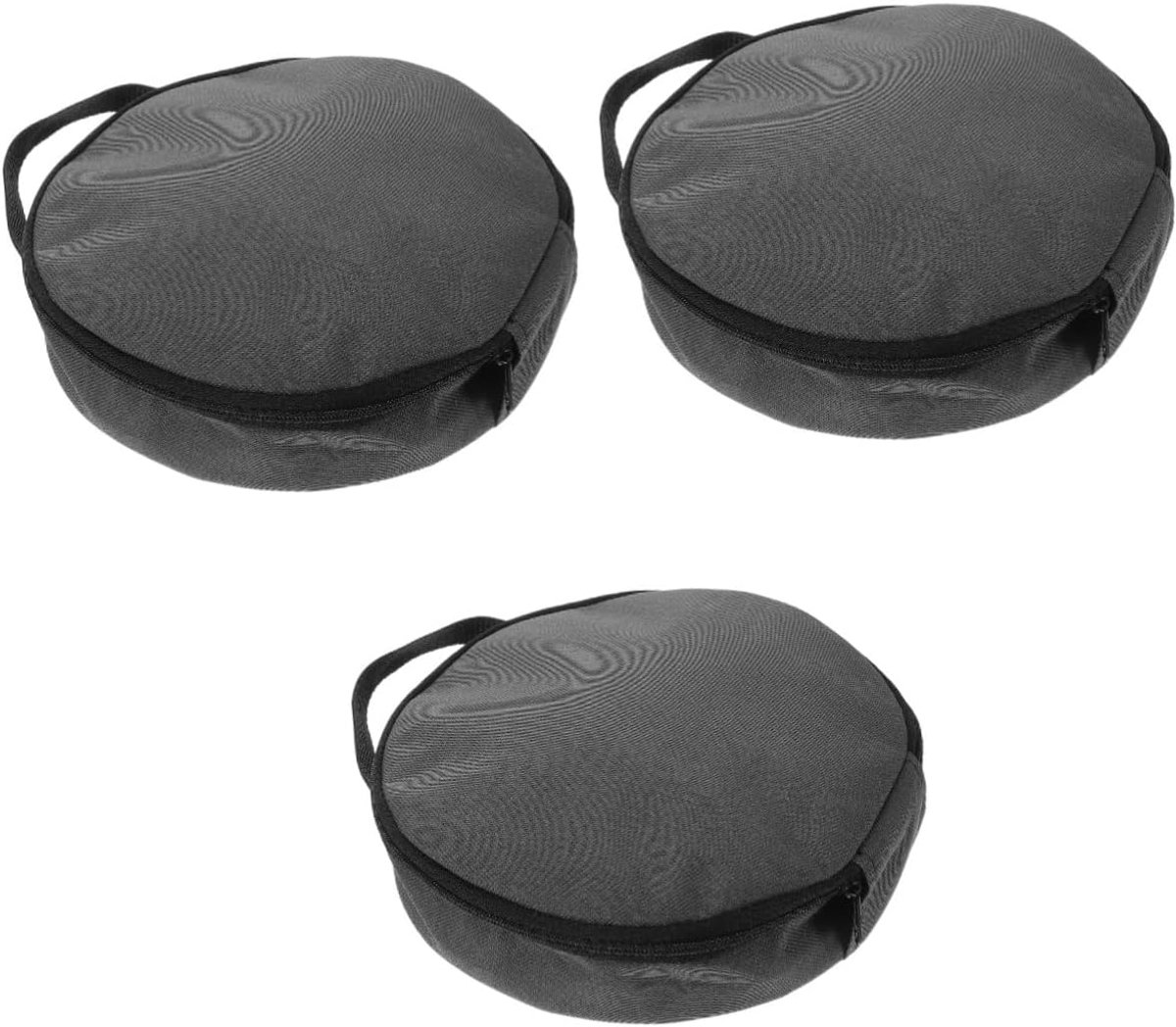 Geïsoleerde Lunchbox - Koeltas - Op Reis - Beschermt Koelapparaat - 3 Stuks - Grijs