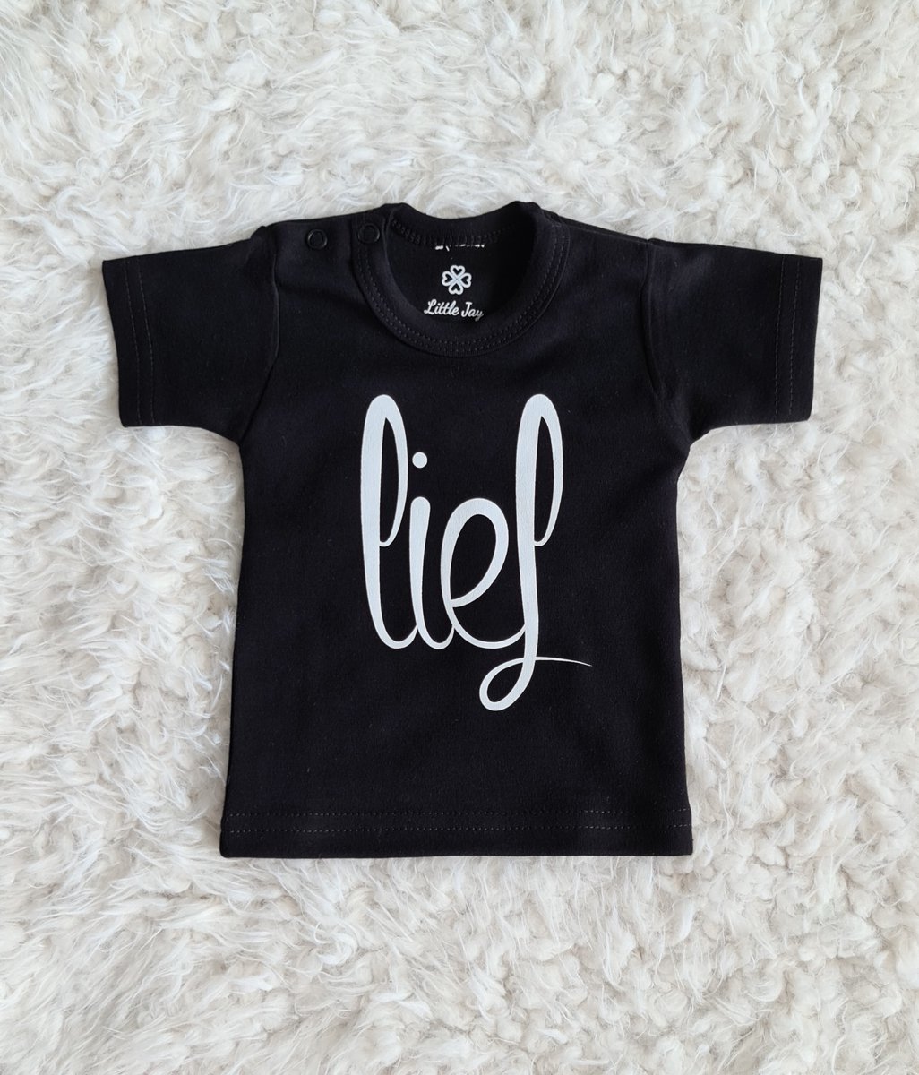 Little Jay lief - Zwart - T-shirt korte mouw