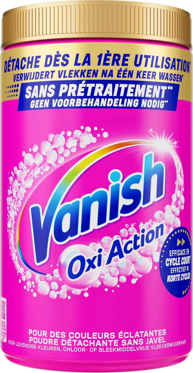 Vanish Oxi Action - Vlekkenverwijderaar - Wasbooster - Gekleurde Was - 1.45 KG