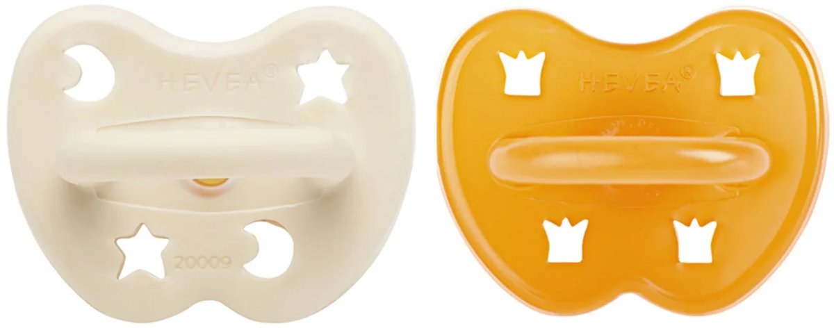 Two-Pack Round Teat 3-36 Months (Milky White & Natural)