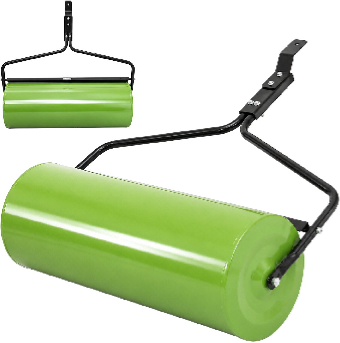 TRUTZHOLM Gazonroller Zitmaaier ATV 95L - 97cm Breed Groen - Heavy Duty Tuinroller Veldroller Sleepwals Gazonwals Metaal