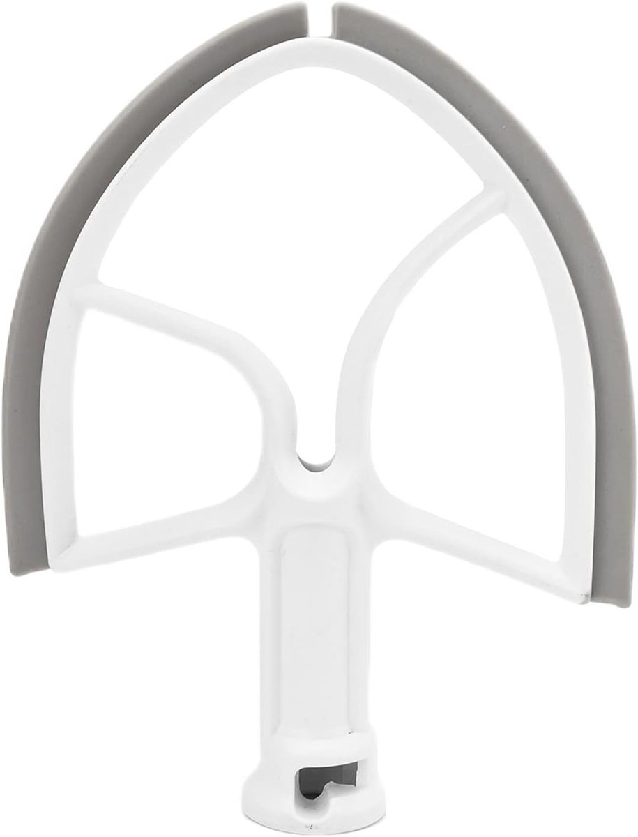 Flexibele Klopper voor Keukenmachine - Vervangende Mixer Accessoire voor 5QT Kom en Tilt-Head Mixer met Rood Ontwerp