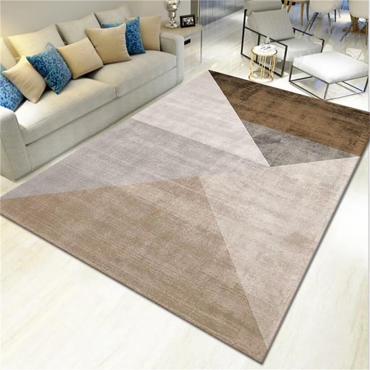 Decoratief Vloerkleed - Zacht Tapijt - Woonkamer Aankleden - Wasbaar Antislip - 100x160 cm