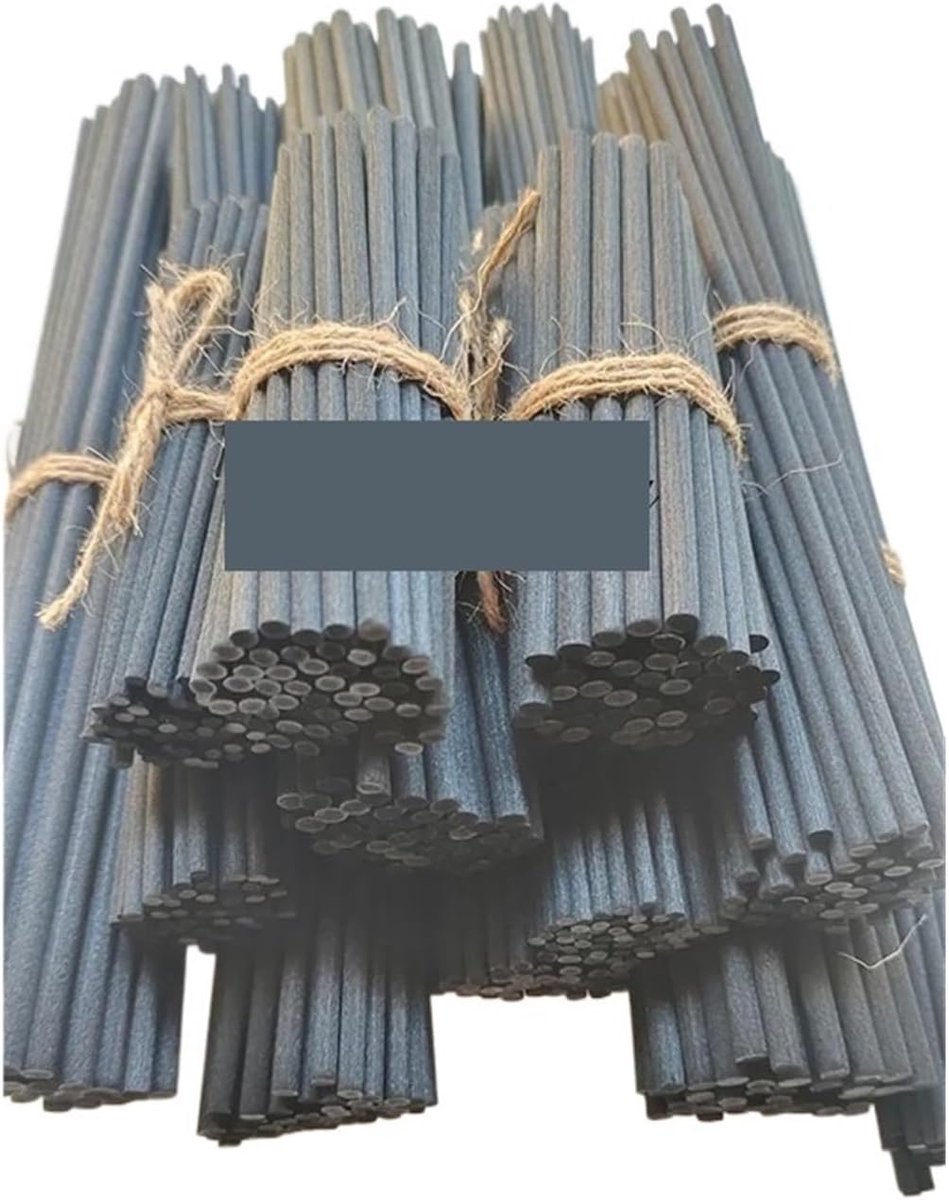 Diffuser Stokjes - Rotan Riet - Geur Verspreiden - Veelzijdige Maten - 50 Stuks - Zwart