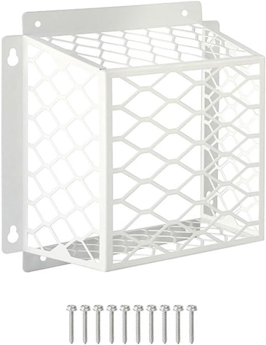 Ventilatierooster - Afvoer bescherming - Ongedierte weren - Weerbestendig staal - 178 x 178 cm - Wit