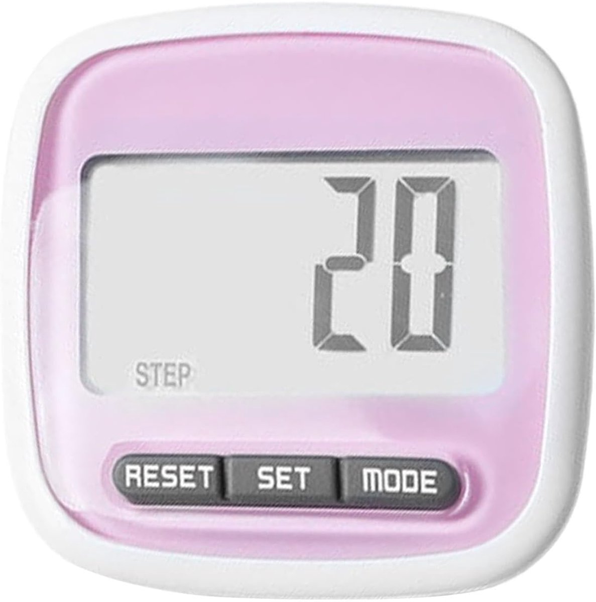 Stappenteller met clip - Fitness tracker - Activiteit bijhouden - Intelligente sensortechnologie - 30 gram - Roze