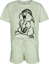 Bambi Thumper - Sketch Solid Pyjama groen Katoen -