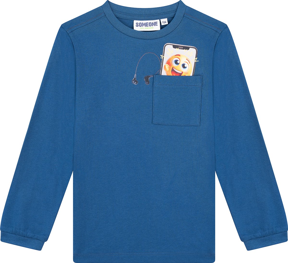 Someone CASPER-SB-03-H Jongens T-shirt - DARK BLUE