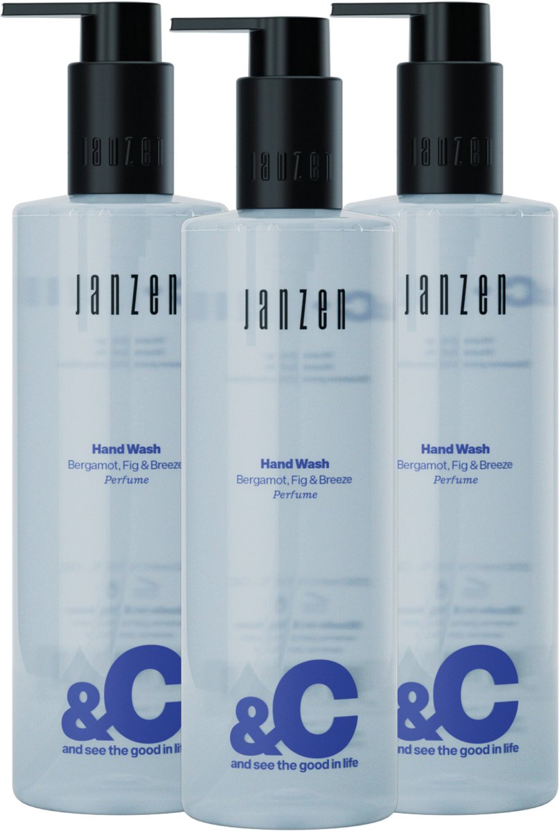 JANZEN Hand Wash &C Bergamot, Fig & Breeze 3-pack