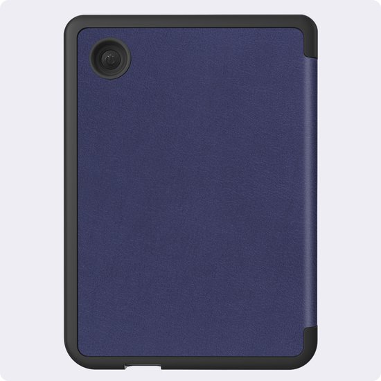 Hoes Geschikt voor Kobo Clara 2E - Met Screenprotector - Luxe E-reader Trifold Case - Bescherm Hoesje Book Cover - Donkerblauw — afbeelding 5