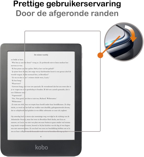 Hoes Geschikt voor Kobo Clara HD - Met Screenprotector - Luxe E-reader Trifold Case - Bescherm Hoesje Book Cover - Galaxy — afbeelding 4