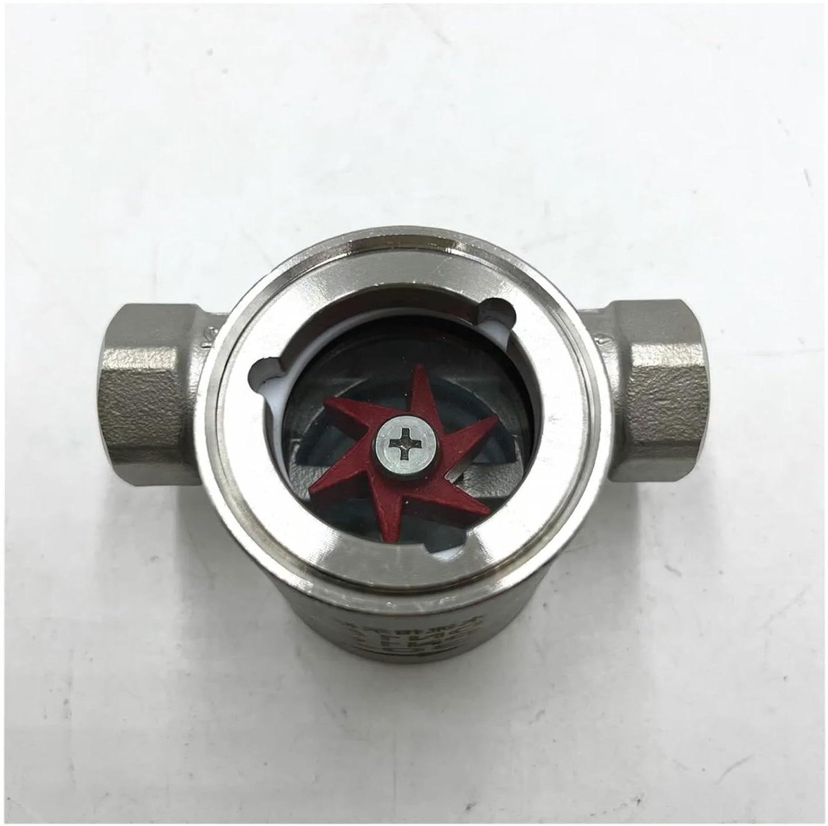 Waterstroomindicator - Kijkglas - Leidingen Monitoren - PTFE Waaier - 1-1/4 Inch - Metaal