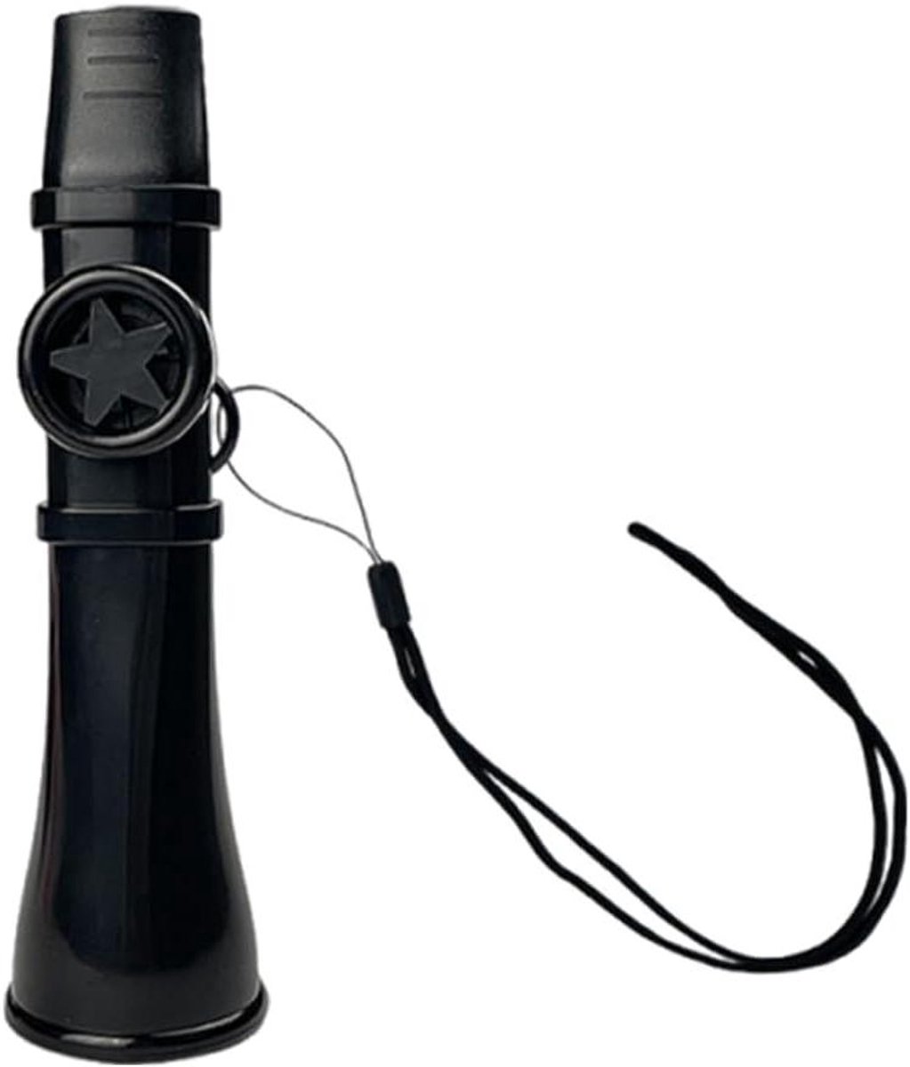 Draagbare Kazoo - Muziekinstrument - Feestjes en Reizen - Verstelbare Spanning - 13.5 cm - Zwart