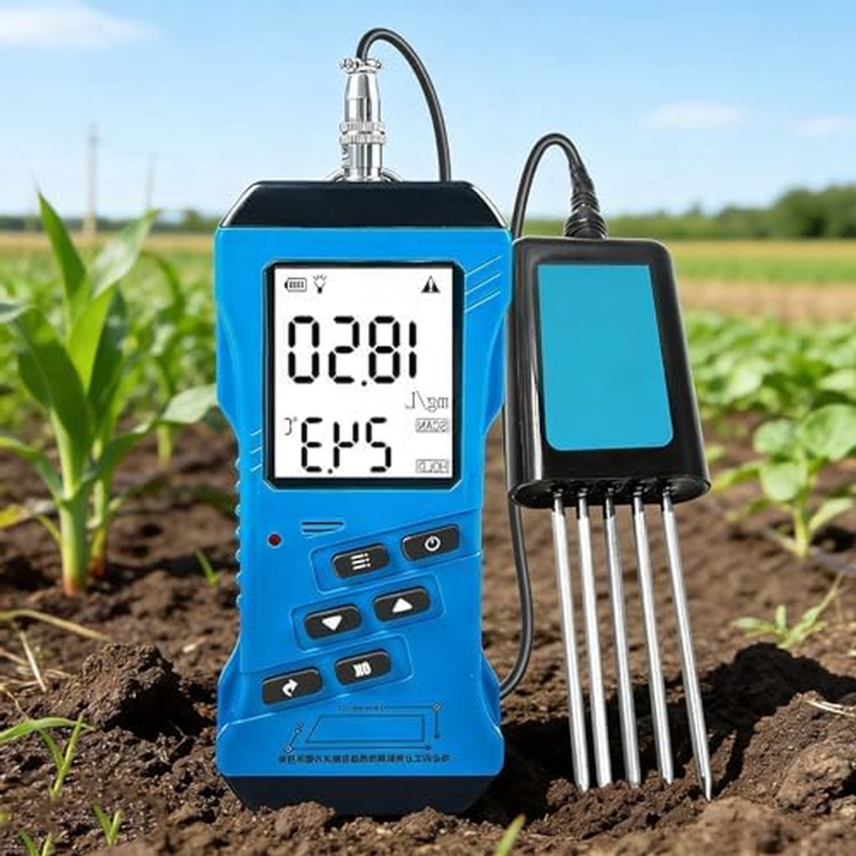Bodem Tester Kit - Planten Analysator - Planten Groei Optimaliseren - 7-in-1 Meting - 6.6 x 3.66 inch - Grijs