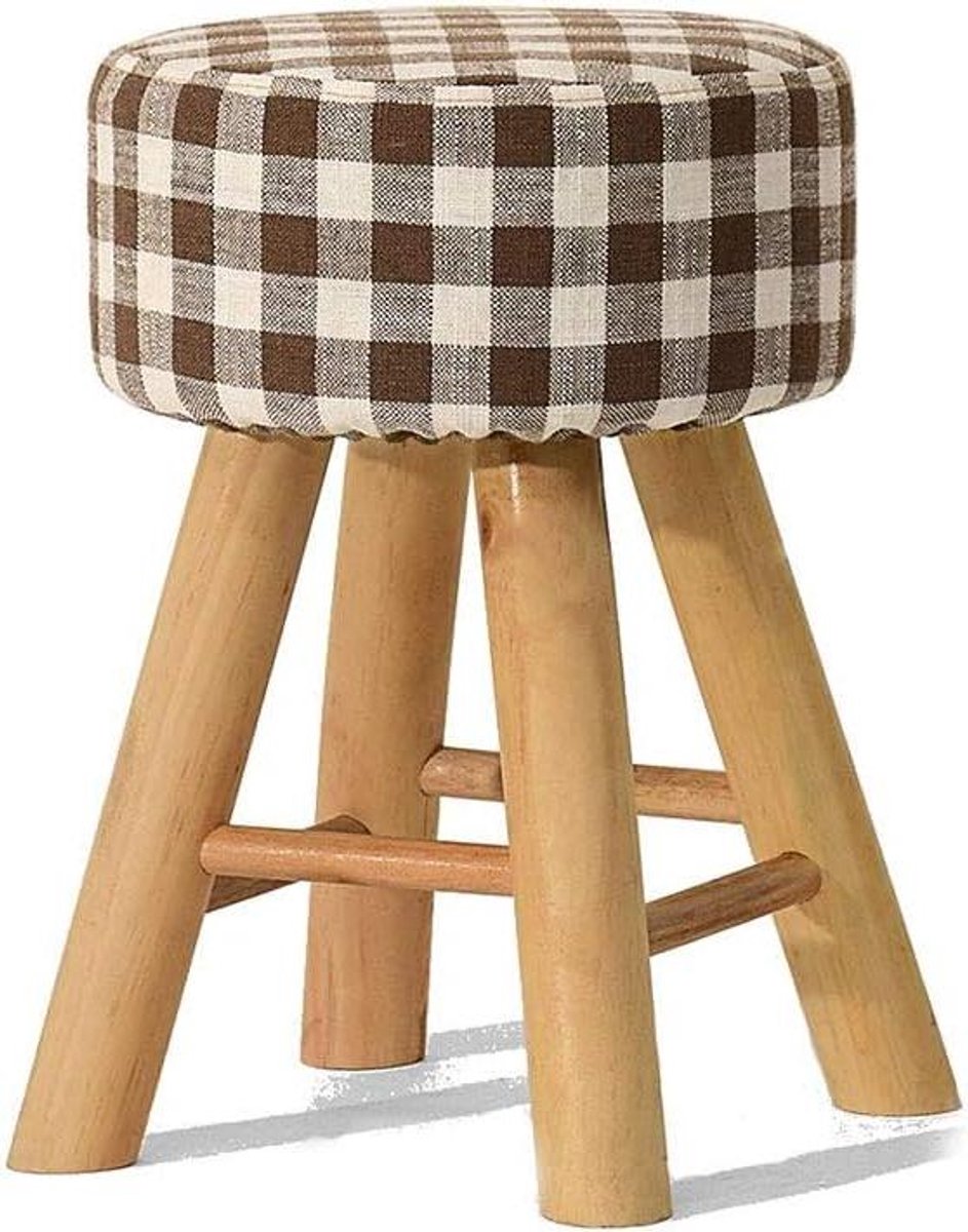 Ronde voetenbank - Poef kruk - Voeten ontspannen - Zeer elastische spons - 28x39 cm - Grijs