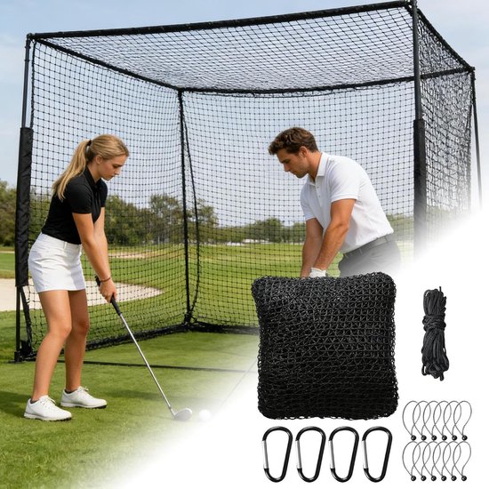 Golfnet Multisport - Trainingsnet Bal - Slagtraining Oefenen - Flexibele Netbarrière - 300 x 300 cm - Niet gespecificeerd — afbeelding 3