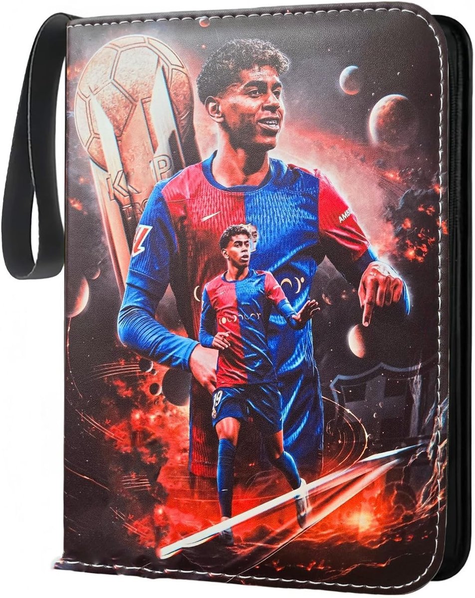 Kaartenalbum - Kunststof - Geschikt voor 400 kaarten - Draagbaar - Voor Voetbalfans