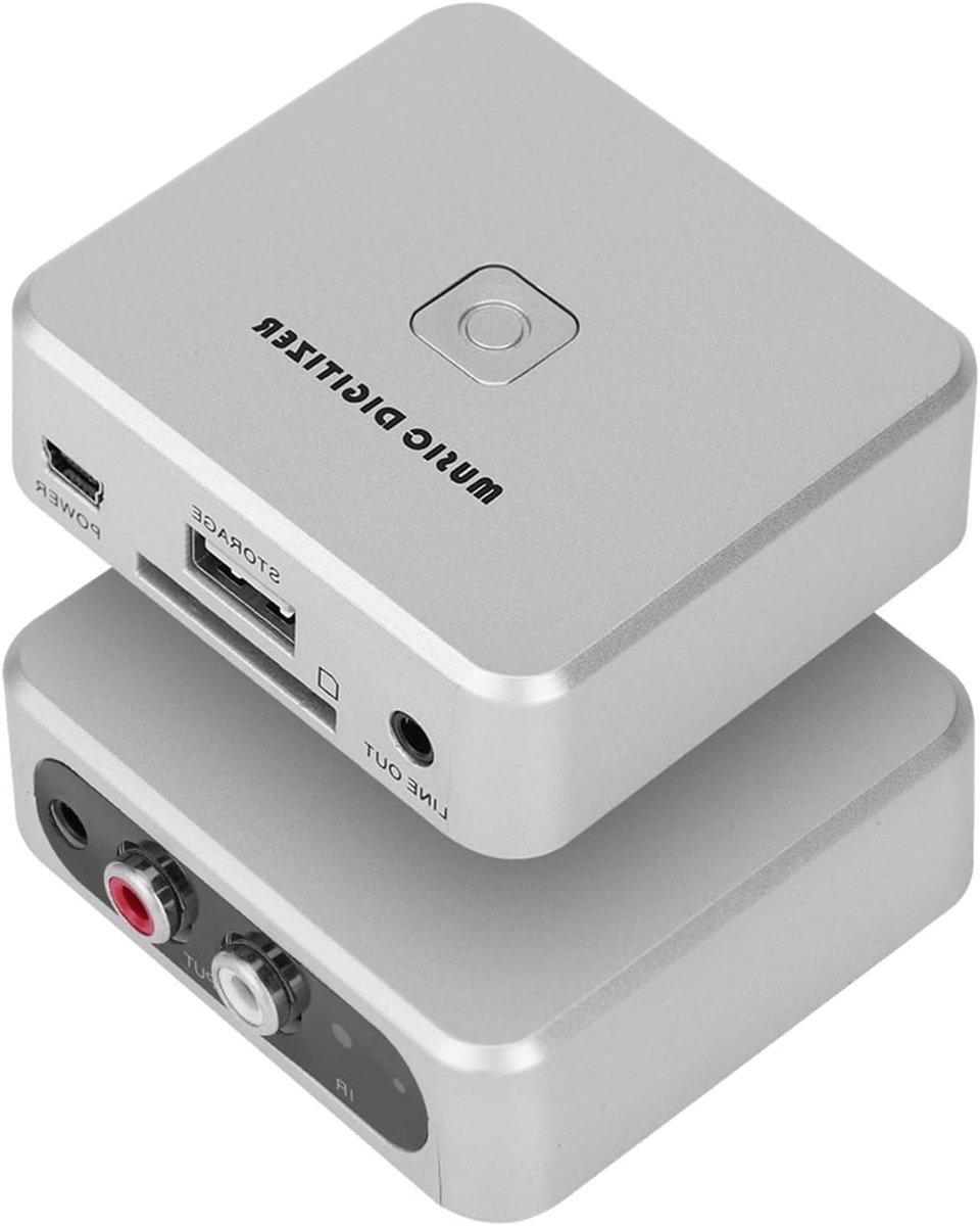 Muziek Digitizer Box - MP3 Converter - Muziek Digitaliseren - Zonder Computer - 128 Kbps - Zwart