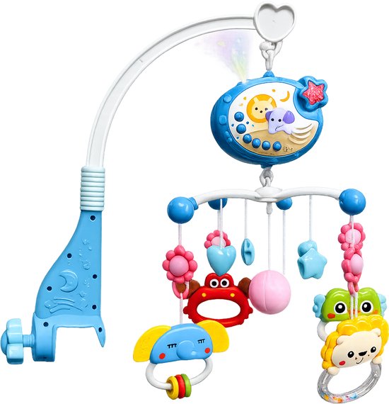 IBI-IRN Muzikale Baby Mobiel met Projector, Muziek & 360° Rotatie en Timer — afbeelding 4