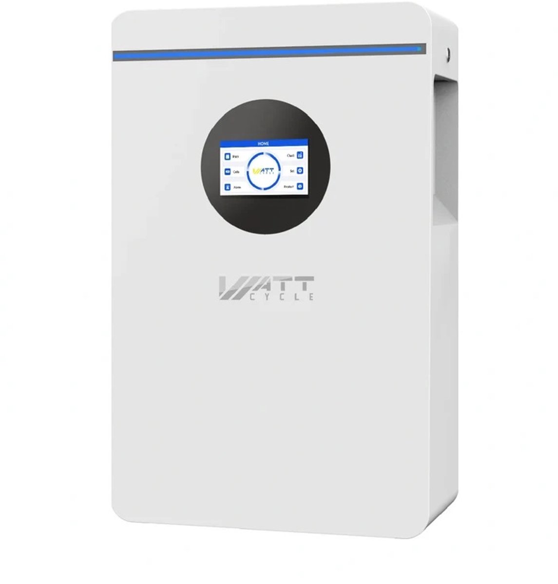 48V 100Ah LiFePO4 wandaccu met Bluetooth, 3A actieve balancering, 5120Wh, 100A BMS, RS485/CAN, 1C snelladen, uitbreidbaar tot 20P, voor thuisopslag, campers en off-grid