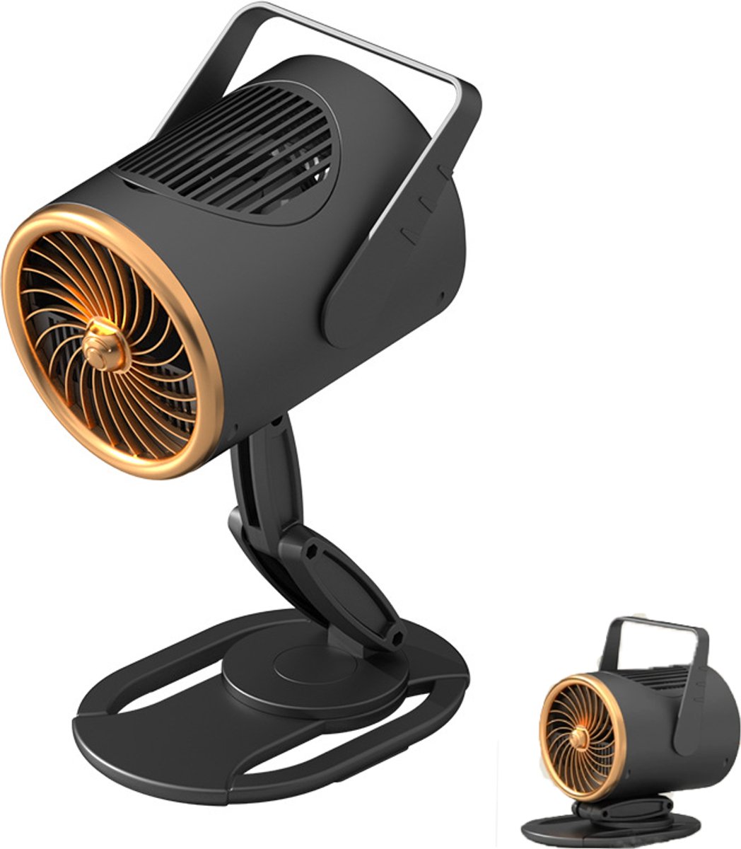 KZQ Oplaadbare desktop afzuigkap met 3 zuigsnelheden - Voor indoor BBQ hotpot en koken - Geschikt voor studio's en studentenkamers - Zwart