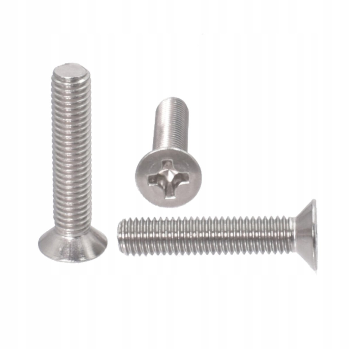 RVS Verzonken Kop Schroef M8x90 DIN 965 Kruiskop A2