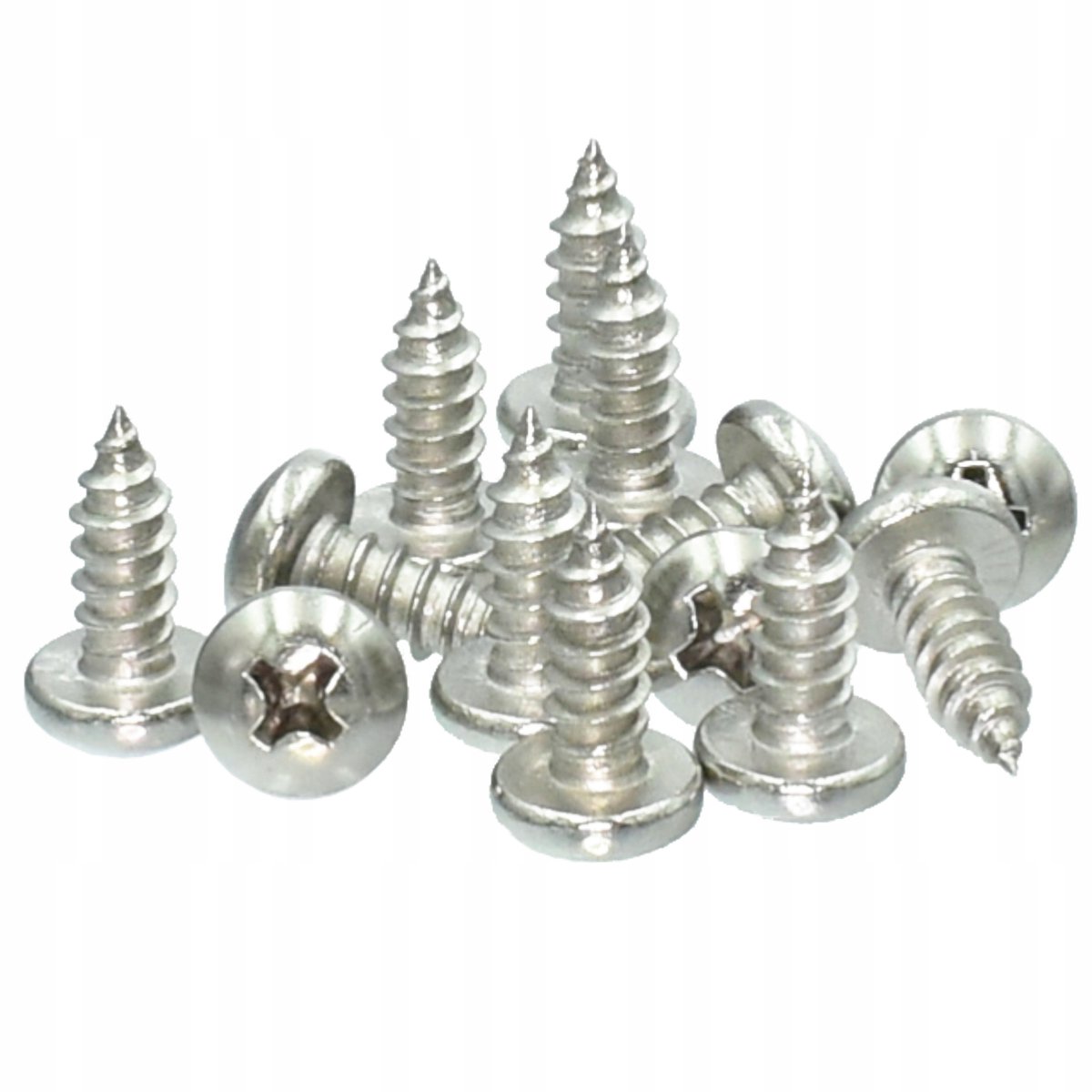 4,2x16 Roestvrijstalen Schroeven DIN 7981 A2 - 10 Stuks