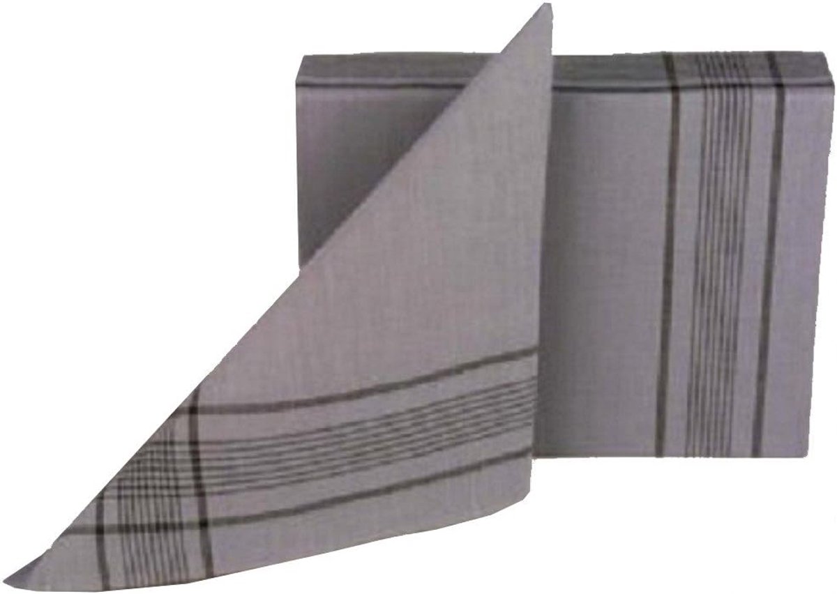 12 Bundeswehr handkerchiefs men's handkerchiefs fabric handkerchief 100% cotton military gray 50cm x 50cm, Grey - ShopVlot