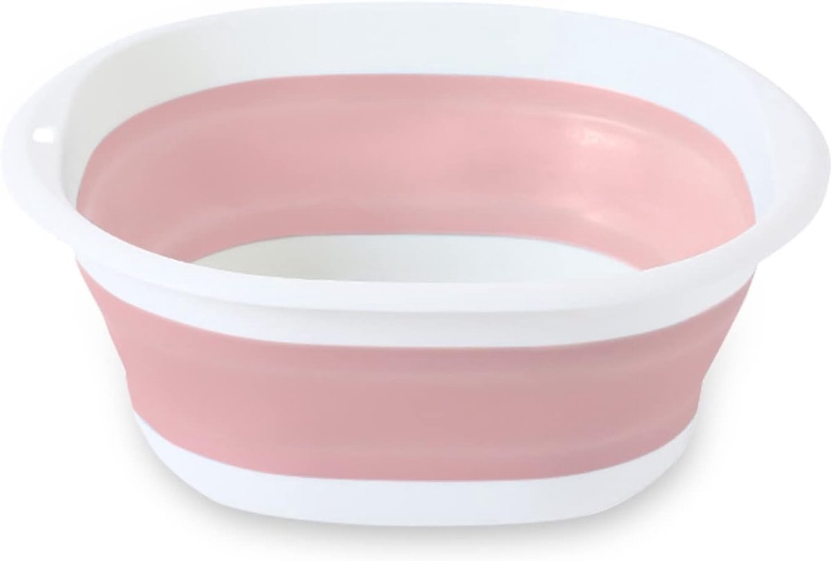 Wasteil opvouwbaar - Roze - 31 x 10,5 cm - Multifunctionele Opvouwbare Wasbak van PP+PET - Voor Reizen en Camping