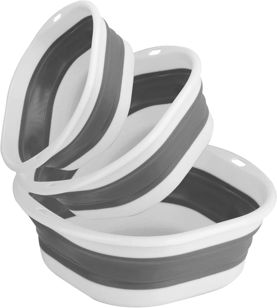 Wasteil opvouwbaar - Groot - 36,5 x 33,5 cm - Duurzaam PP en TPR - Voor Camping en Thuis