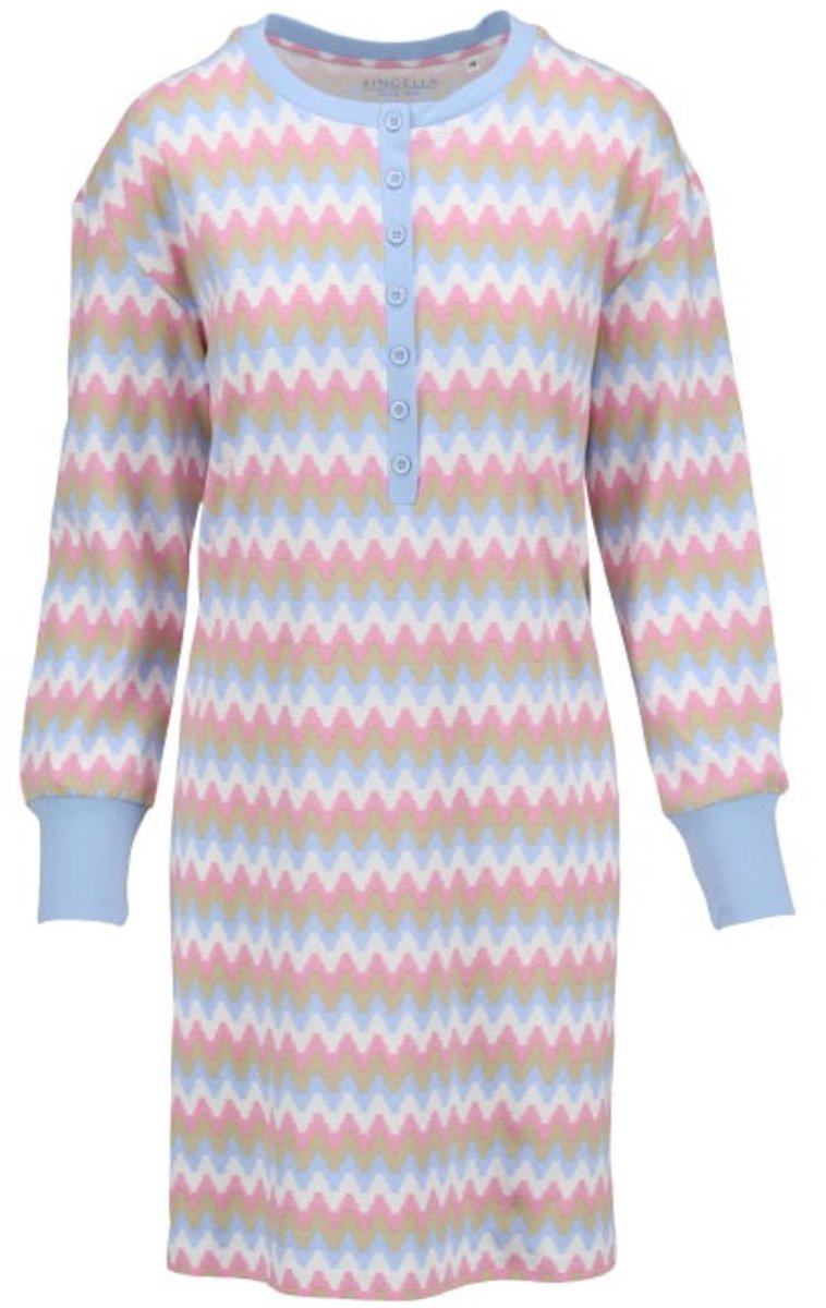 Ringella Katoenen dames nachthemd fjord blauw Ringella - Blauw - Maat - 48