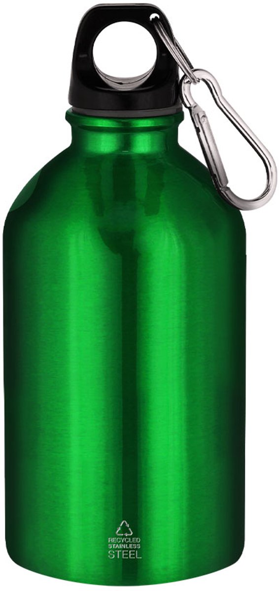 Bidon van 500 ml vervaardigd uit gerecycled roestvrij staal met metallic afwerking Beyls Groen