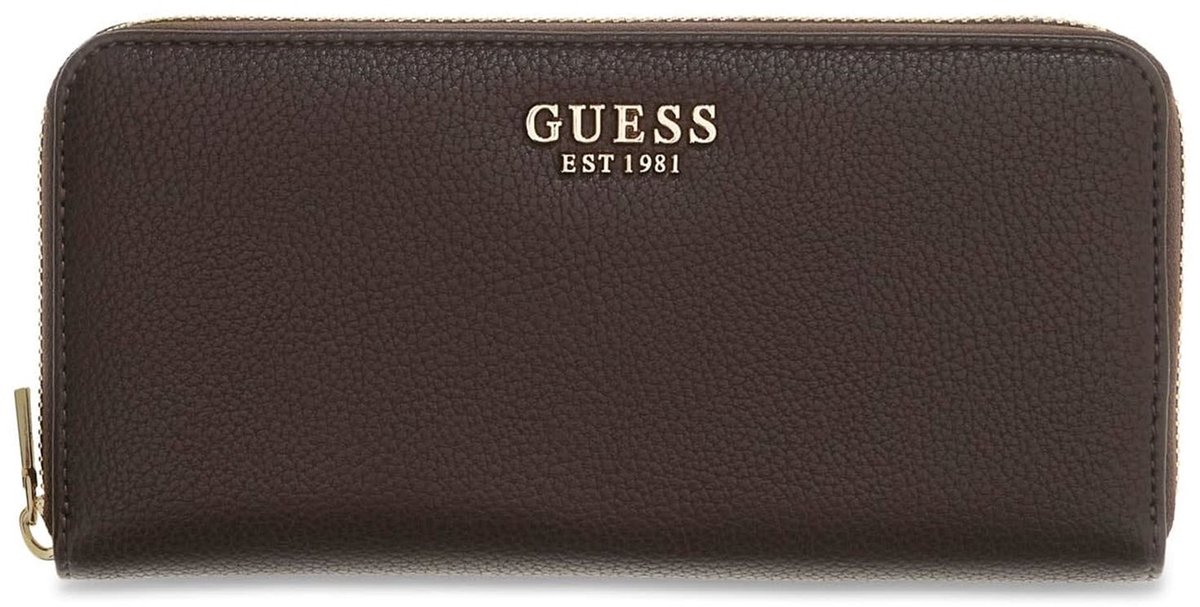 GUESS portemonnee Melody SLG Zip Around Wallet Brown donkerbruin