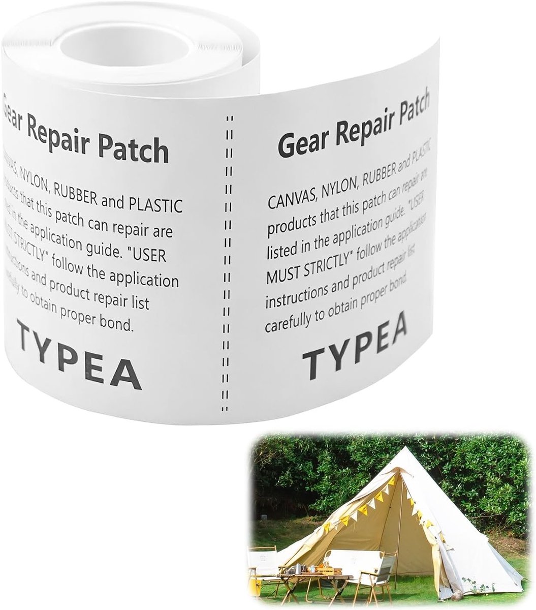 Reparatieset tentdoek - Transparant - 7,5 x 153 cm - Waterdichte TPU Tape - Voor Outdoor en Textiel