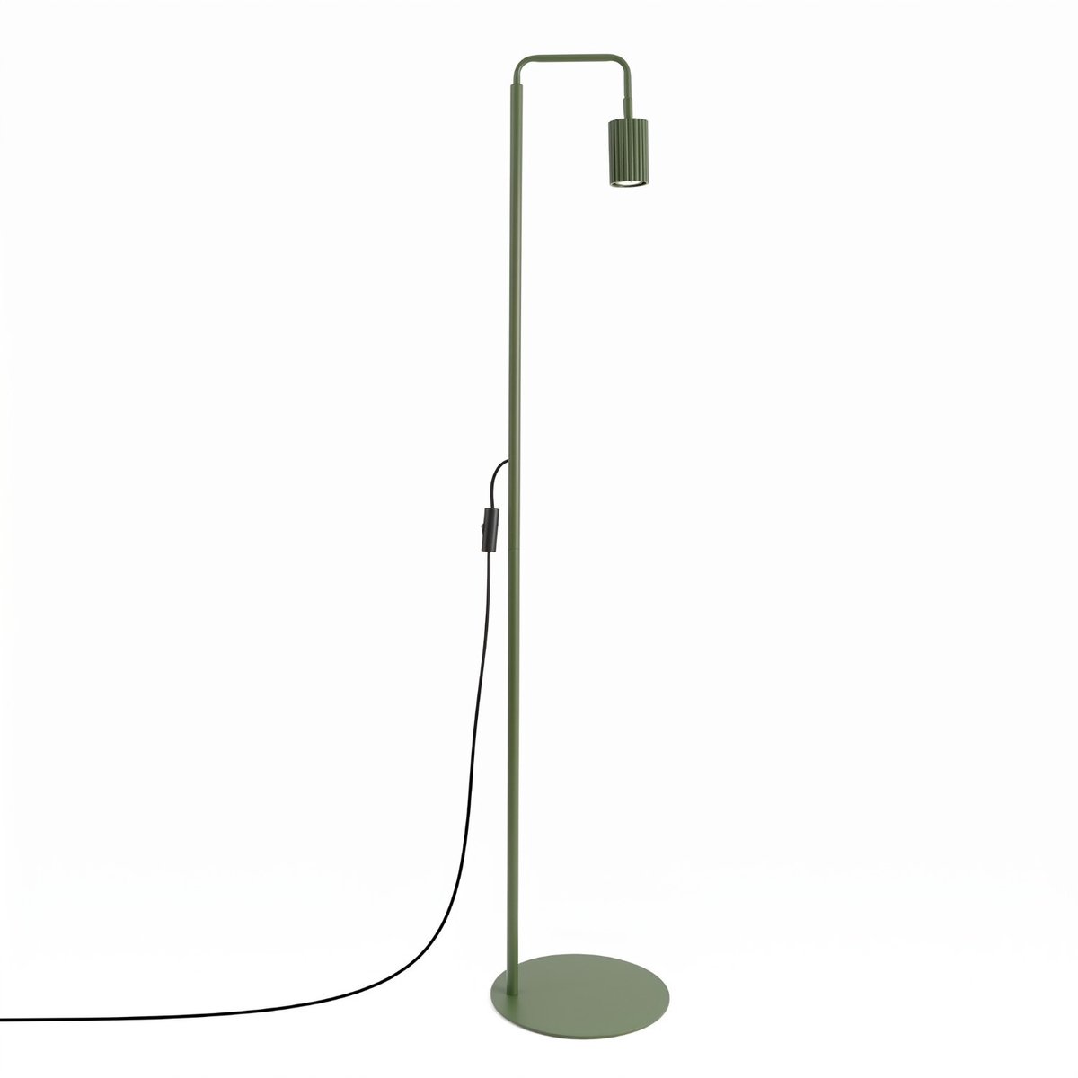 Sollux Lighting Staande lamp KARBON - GU10 - olijfgroen - aluminium - 30x30x160cm