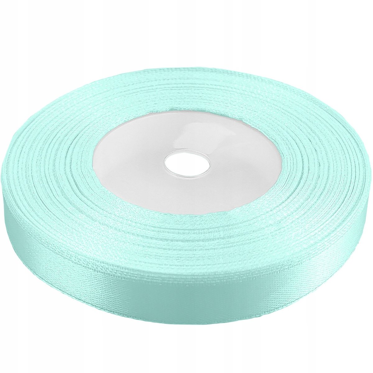 Mintgroene satijnen lint 12mm ras, 32 meter
